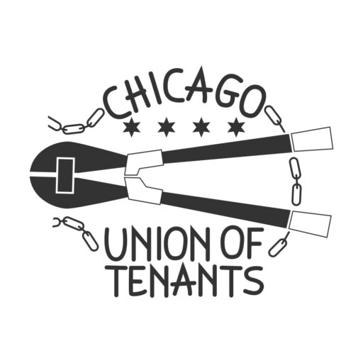 A chain breaker surrounded by the text Chicago Union of Tenants and four stars