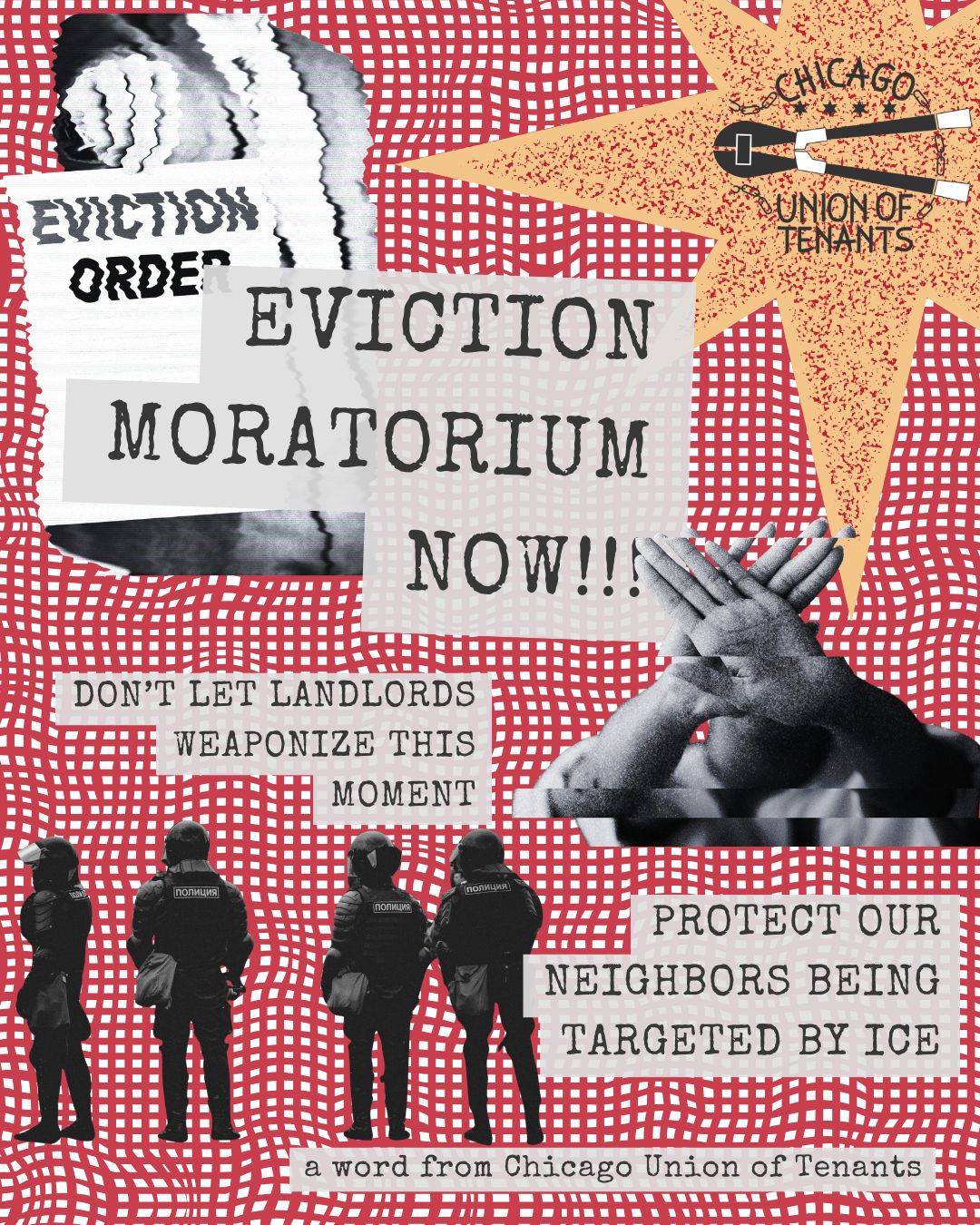 EVICTION MORATORIUM NOW!